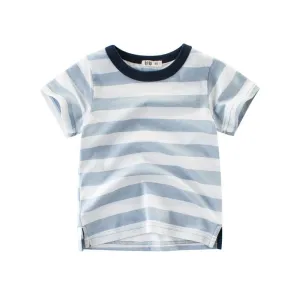 WHITE STRIPED T-SHIRT