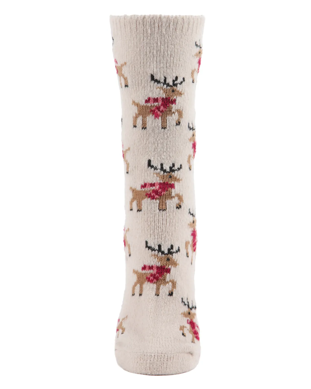 Women's Festive Reindeer Novelty Boot Socks